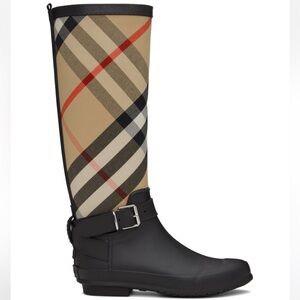 Burberry Simeon Knee-High Vintage Check Boots